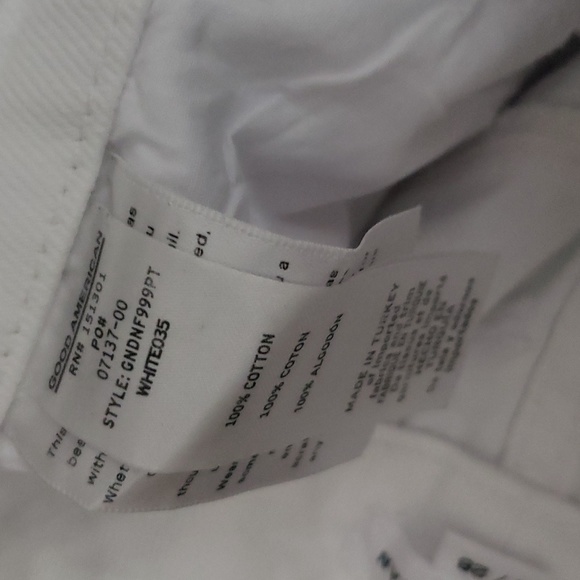 NWT Good American White 90s Distressed Jeans Size 6 - Picture 11 of 14